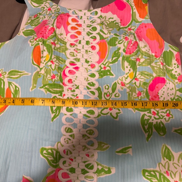 Lilly Pulitzer Cathy shift dress in Pool Blue Pink Lemonade - Picture 4 of 9